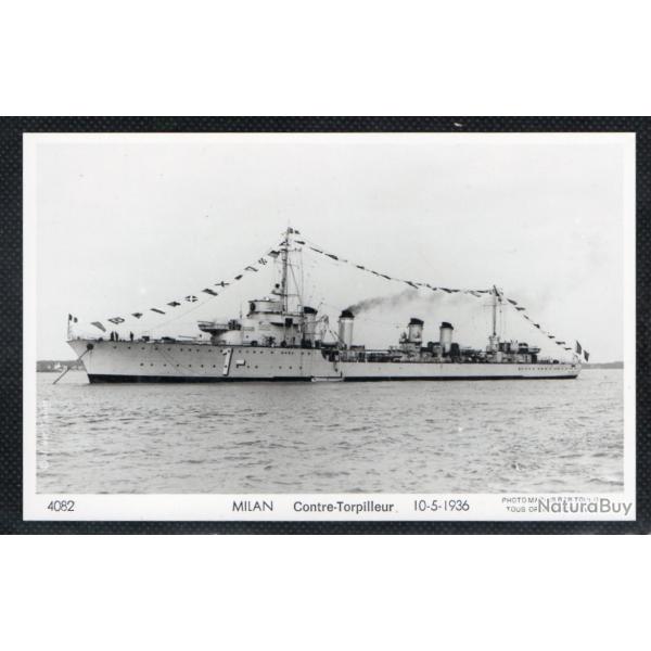 CPA - Marine Militaire - MILAN  CONTRE -TORPILLEUR 10-5-1936 N�3568