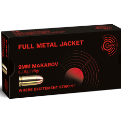 Boite de 50 munition  CAL. 9mm MAKAROV Geco 6.1G 95GR x50