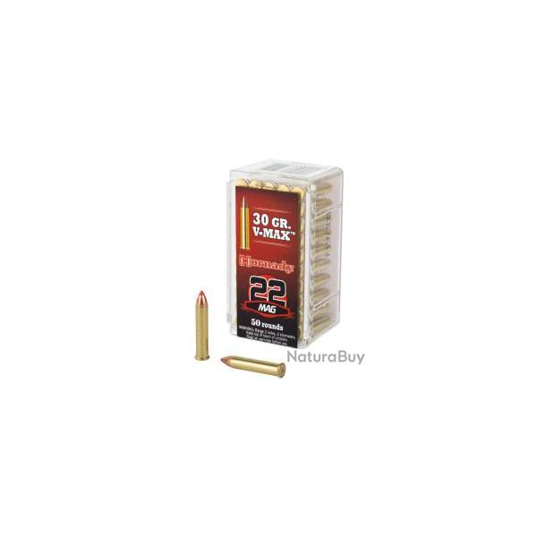 Boite munition Hornady 22Magnum V-Max x50