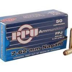 Boite munition PPU/Partizan 7.62 Nagant