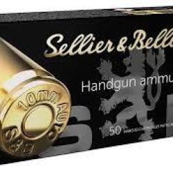 Boite munition Sellier Bellot 10MM Auto 180grs 11.7G FMJ X50