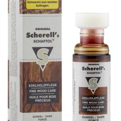 Huile pour bois pr&eacute;cieux Scherell's Schaftol 50ML Dark