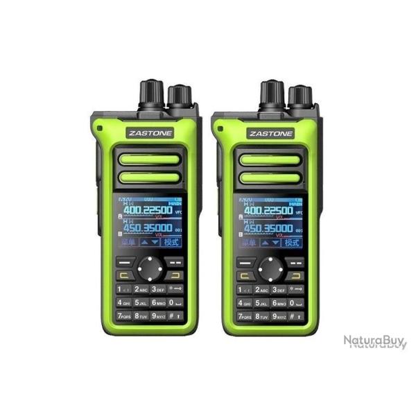 2x TALKIES-WALKIES ZASTONE M10 - VERT - LIVRAISON GRATUITE