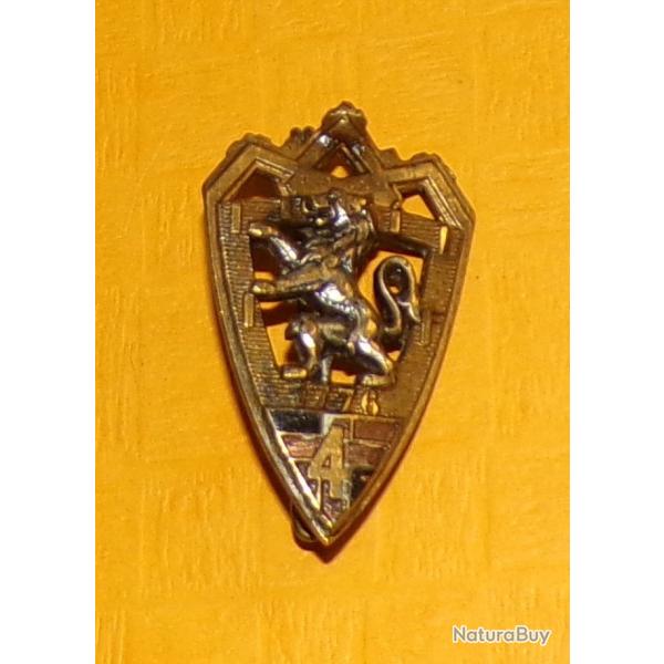 4 Rgiment d'Infanterie, 1776, lion argent ,  cu lion dors  , FABRICANTARTHUS BERTRAND PARIS DE