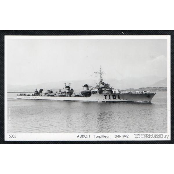 CPA - Marine Militaire - ADROIT TORPILLEUR 10-8-1942 N�1330