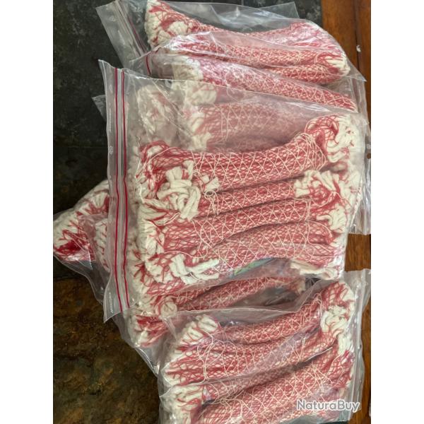 Lot de neuf paquet de mche nettoyage fusil style mauser militaire