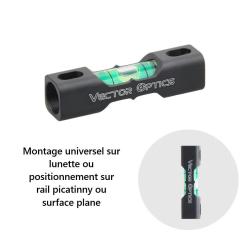 Niveau &agrave; bulle tactique Vector optics pour montage sur lunette de tir