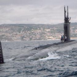 PHOTO - MARINE DE GUERRE  - SSN 723 - ALBANY " Marseille " Sous - Marin  7-102008 - N&deg;7013