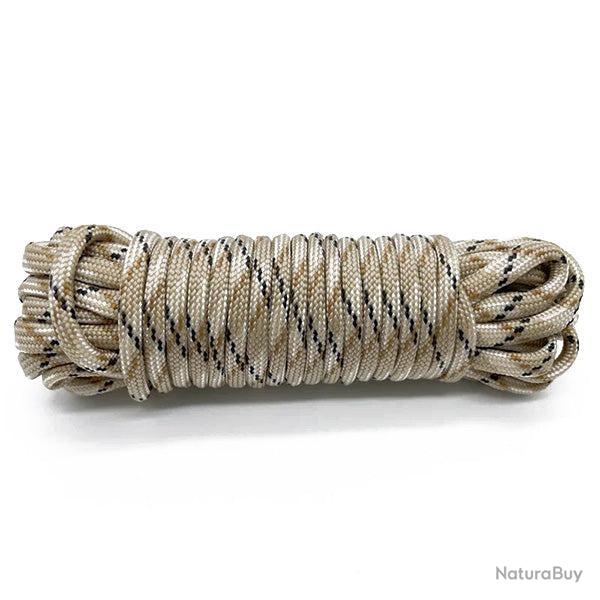 PARACORDE 550 - 7 BRINS - CAMO BEIGE - 5 M�TRES - LIVRAISON GRATUITE