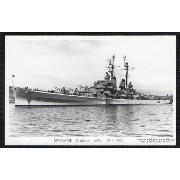 CPA - Marine Militaire - SPOKANE CROISEUR USA 28-4-1949 N�3579