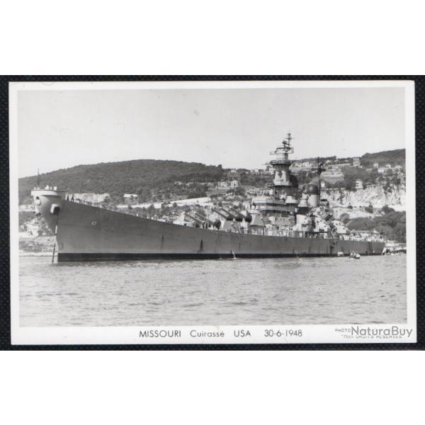 CPA - Marine Militaire - MISSOURI CUIRASSE  USA 30-6-1948 N�3580