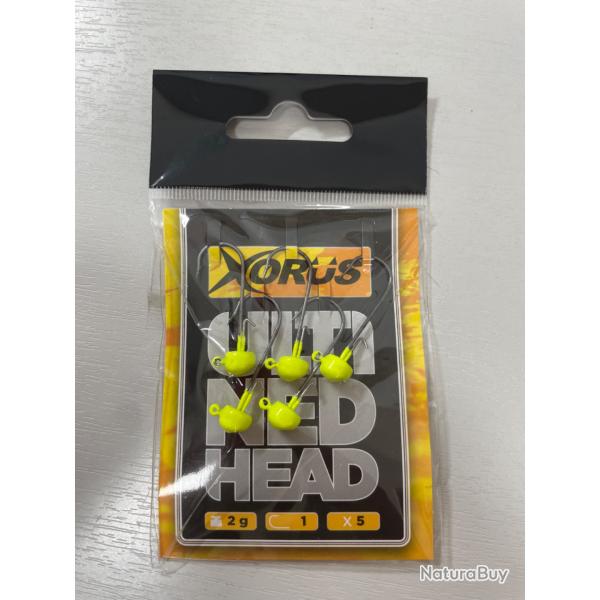 !! OPE -70%!! T�TE PLOMB�E XORUS ULTI NED HEAD 2gr col chartreuse