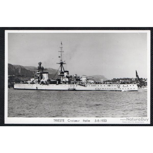 CPA - Marine Militaire - TRIESTE CROISEUR ITALIE 5-8-1933 N�3582