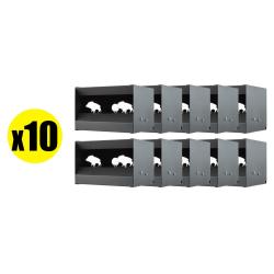 Pack Cible mobile silhouettes Sangliers pour air comprim&eacute; calibre 4.5 mm (x10)