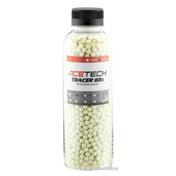 Billes Acetech Tracer 0.20g x 2700 vertes bouteille