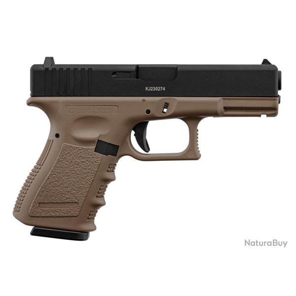 R�plique airsoft KJ Works KP-23 metal slide KJ Works KP-23 - TAN