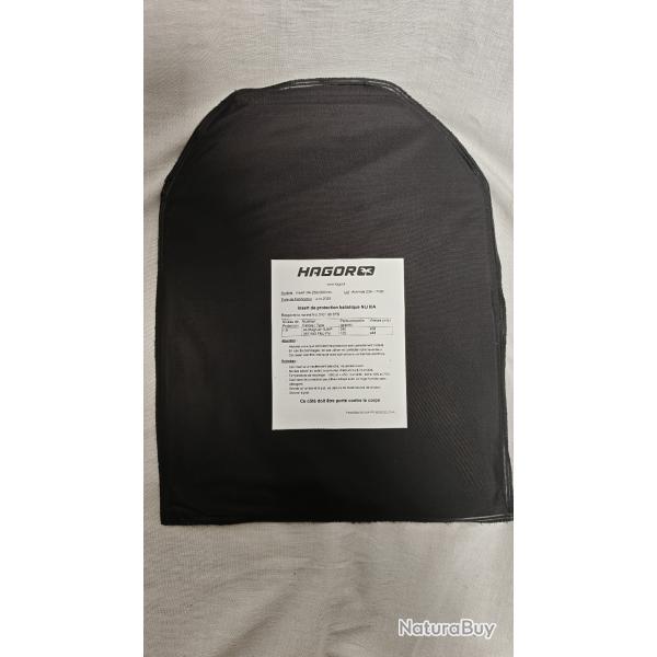PLAQUE BALISTIQUE SOUPLE NIJ 3A - HAGOR