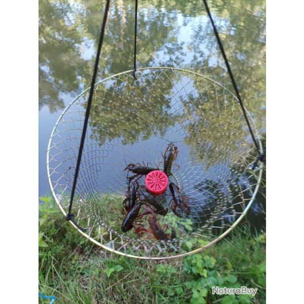 lot de 6 boites porte app�ts pour balances a �crevisses/crevettes/crabes