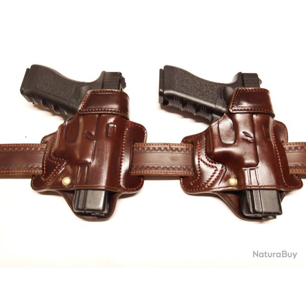 ETUI CUIR pour GLOCK (Entreprise artisanale fran�aise)