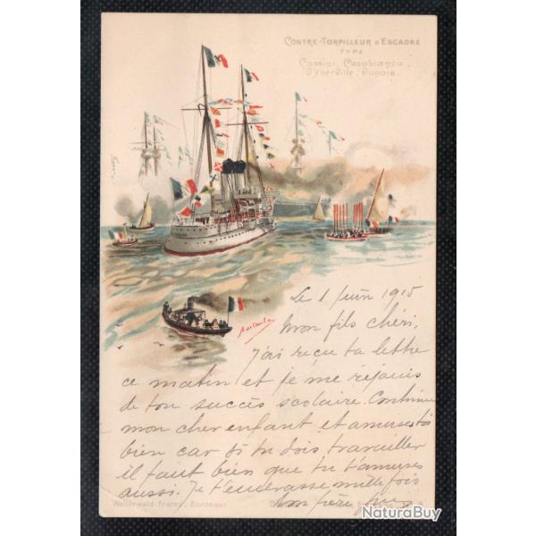 CPA - Marine Militaire -Contre- Torpilleur Escadre  N�3558