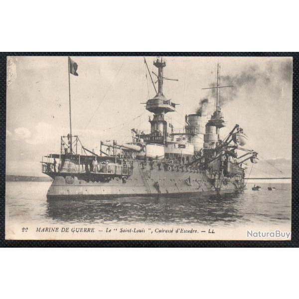 CPA - MARINE DE GUERRE - Le " Saint - Louis " Cuirasse d'Escadre N�3584