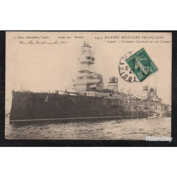 CPA - Marine Militaire Fran�aise - "Cond� " Croiseur Cuirasse de 1er Classe N�3586