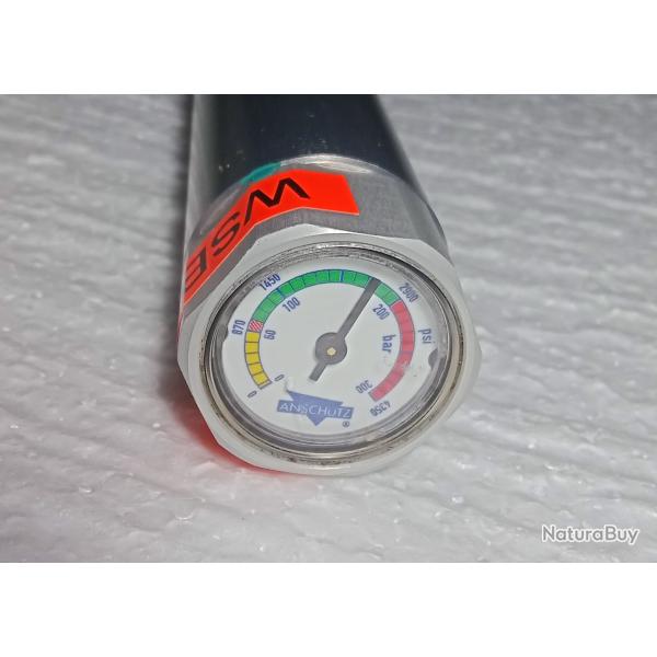 Cartouche longue d'air comprim� Ansch�tz en aluminium.