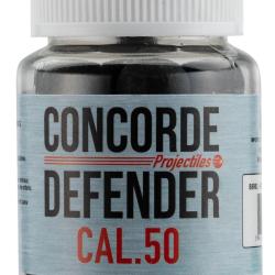 Cal. 50 - Billes de D&eacute;fense caoutchouc -Pot de 30 billes - Concorde Defender