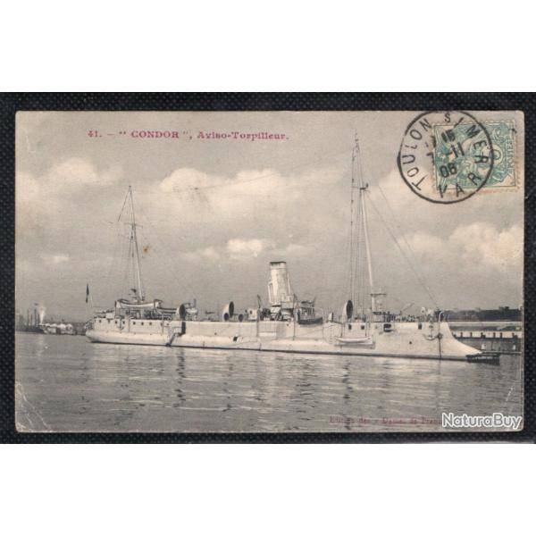 CPA - MARINE  DE GUERRE - " CONDOR " Aviso - Torpilleur N�3596
