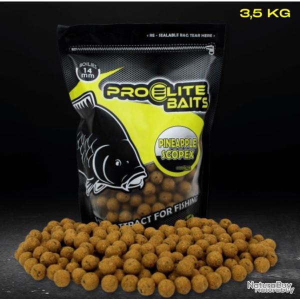 Bouillettes pro �lite baits 14mm 3.5kg pineapple scopex