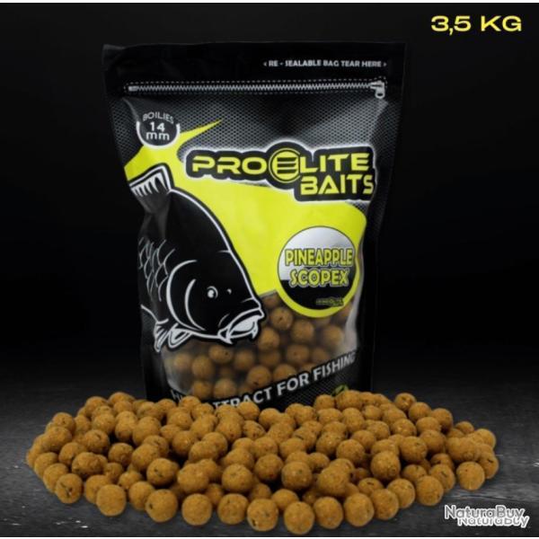 Bouillettes pro �lite baits 14mm 3.5kg pineapple scopex