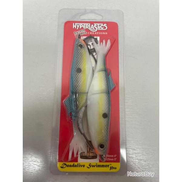 !! OPE -70%!! LEURRE HYPERLASTICS DEADALIVE SWIMMER PRO 5'� col sexy Shad