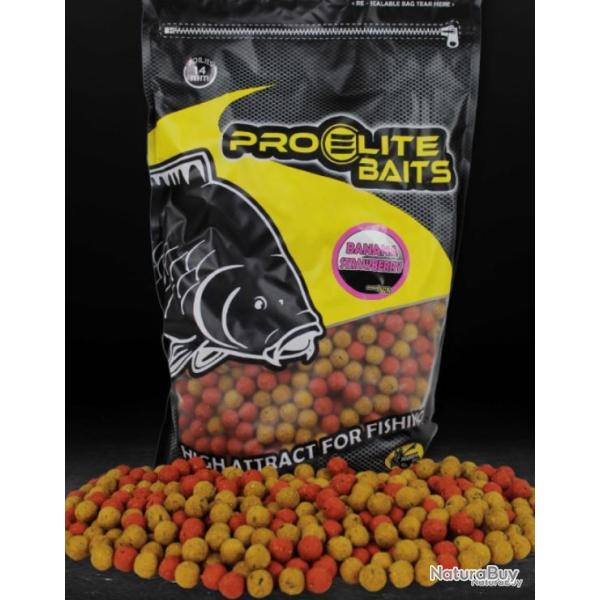 Bouillettes pro �lite baits 14mm 3.5kg banana strawberry