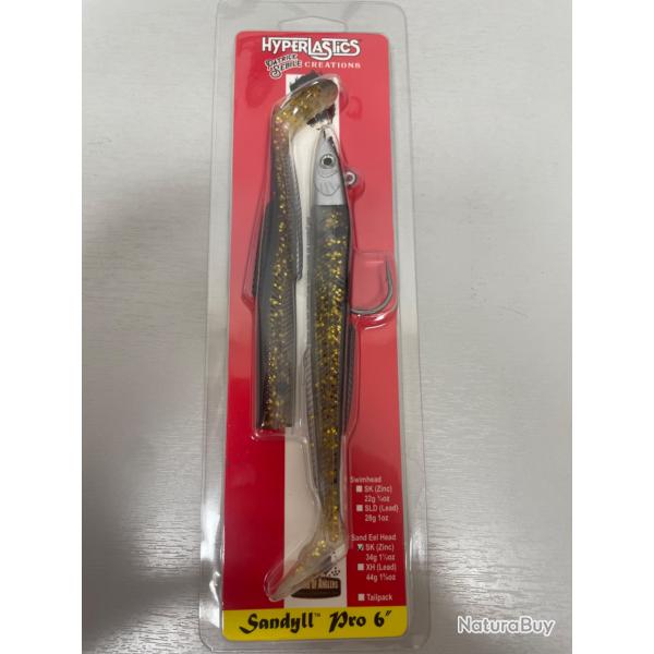 !! OPE-70%!! LEURRE HYPERLASTICS SANDYLL PRO 6'� col skbk