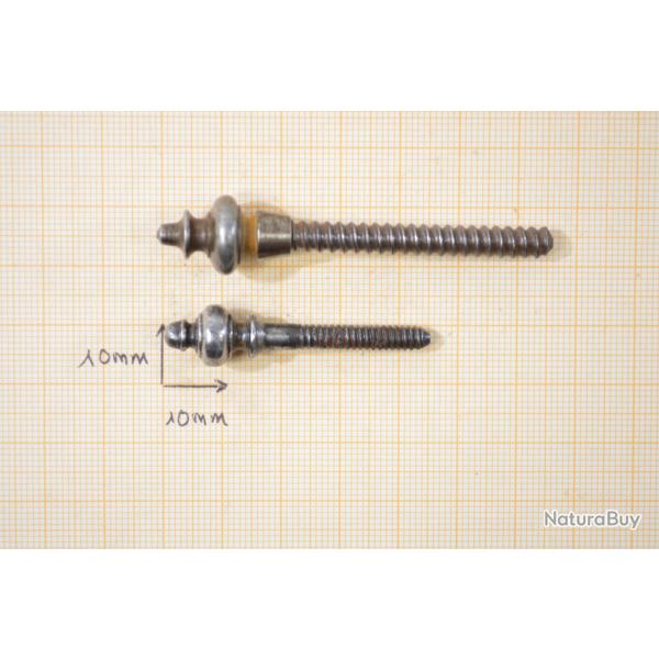 Vis pour arme � identifier. D�coration, bretelle de fusil, battant, vis de platine. Poudre noire ?