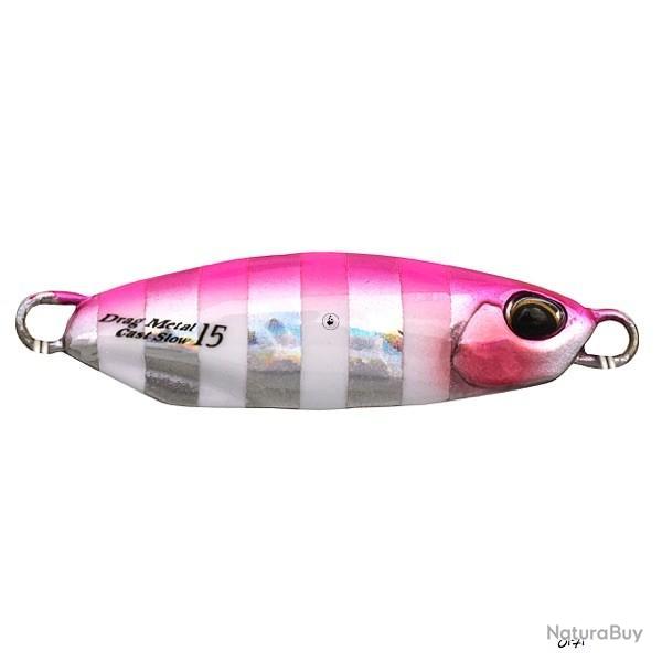 Jig M�tallique Duo international Drag Metal Cast Slow 0171 - Pink Zebra Glow 20g