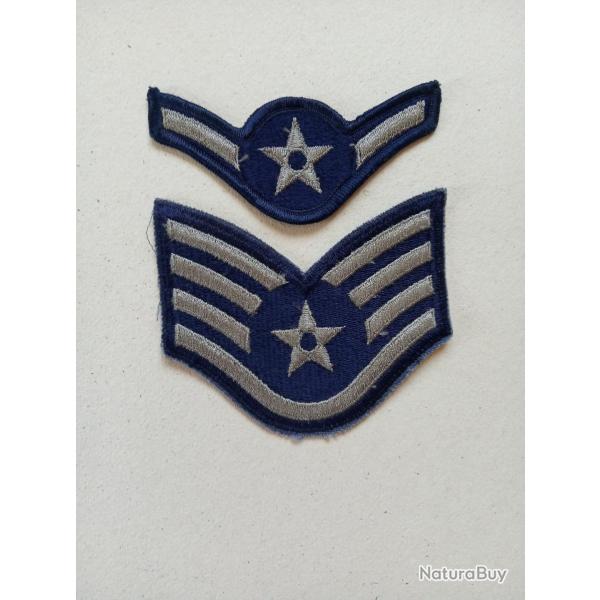 Lot 2 Ecussons (galon) de l'arme US