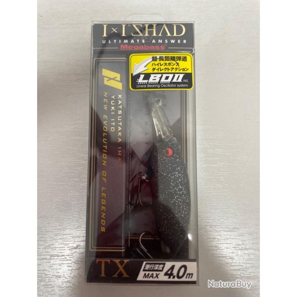 !! OPE-70%!! LEURRE MEGABASS IXI SHAD TX col black hole