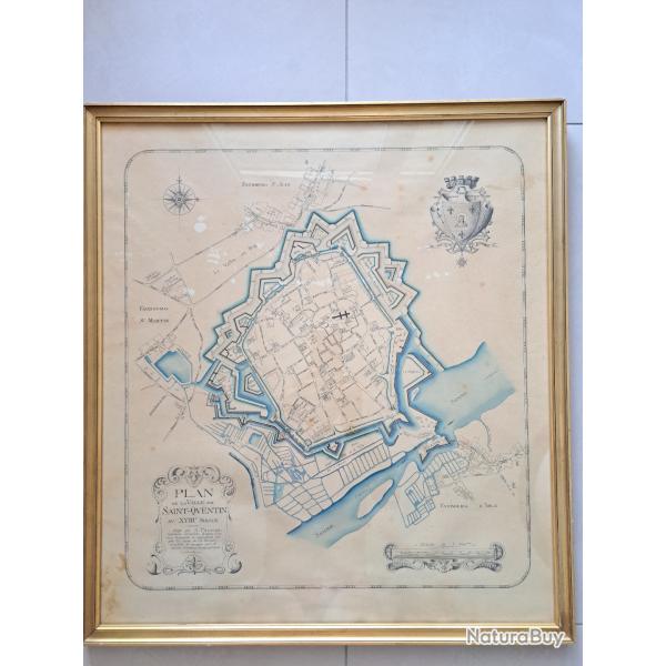 Plan de la ville de Saint Quentin au XVIII� si�cle