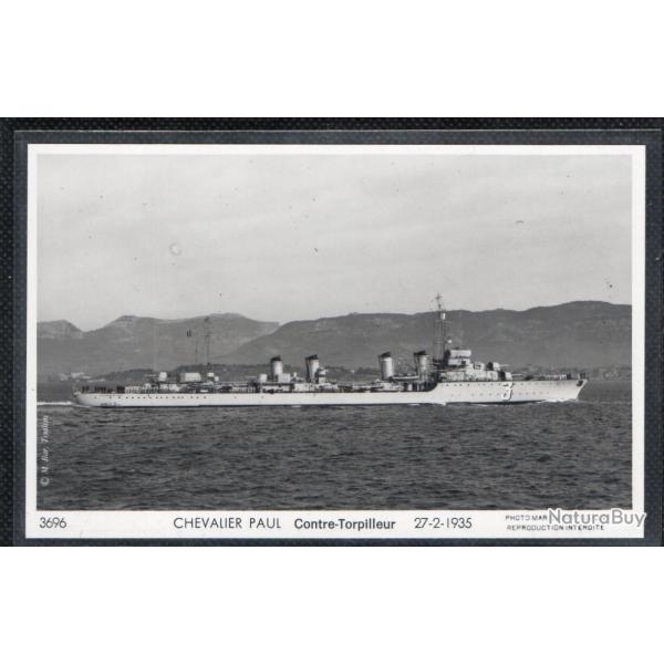 CPA - MARINE Militaire - CHEVALIER PAUL Contre - Torpilleur 27-2-1935 N�3607