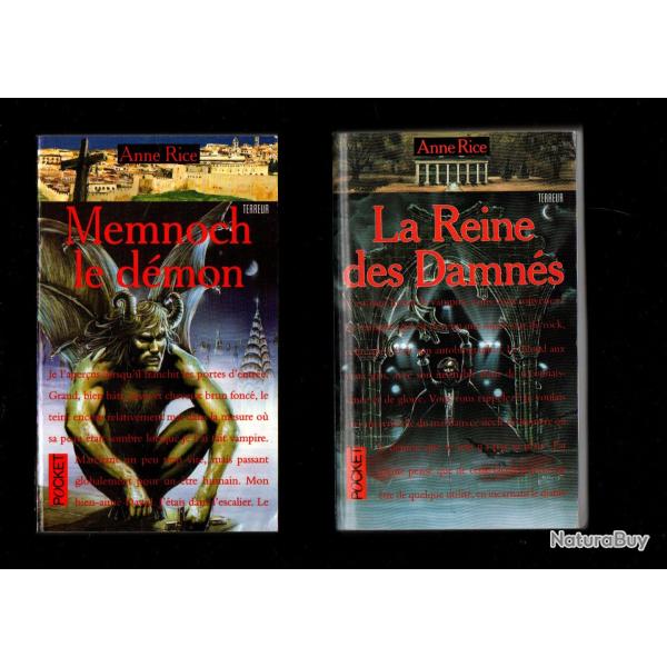 lestat le vampire + la reine des damn�s + memnoch le d�mon 3 pocket d'anne rice