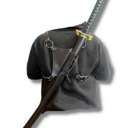 PORTE EPEE DORSAL SIMILI CUIR