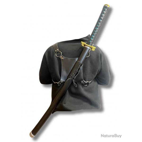 PORTE EPEE DORSAL SIMILI CUIR