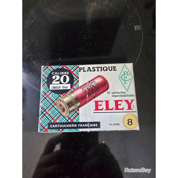 Bo�te 10 cartouches Eley calibre 20 collection ou pas