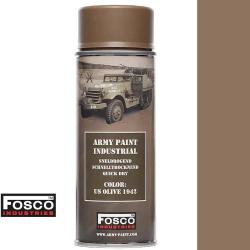 Bombe peinture militaire camouflage US Olive 1942 400 ml