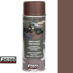 Bombe peinture militaire mate Fosco - marron MUD BROWN (RAL 8027)
