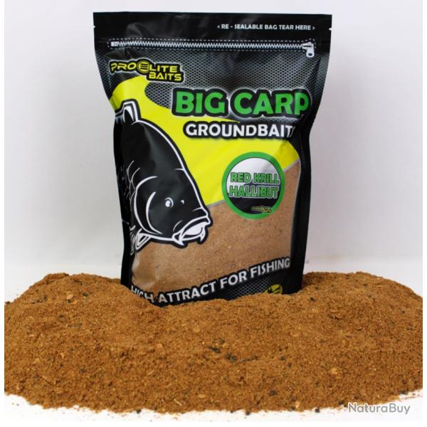 Groundbaits Big Carp pro lite baits 1,8kg red krill hallibut