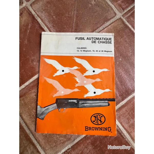 Mode d'emploi papier original  BROWNING AUTO 5