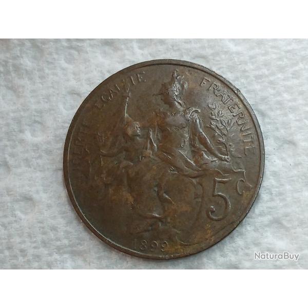5 cts Dupuis 1899  SUP  SPL
