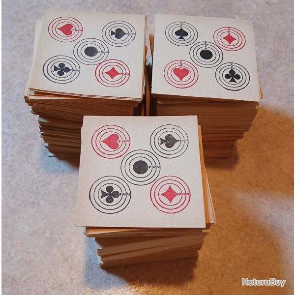 Lot 500 cartons anciens avec logos cartes � jouer